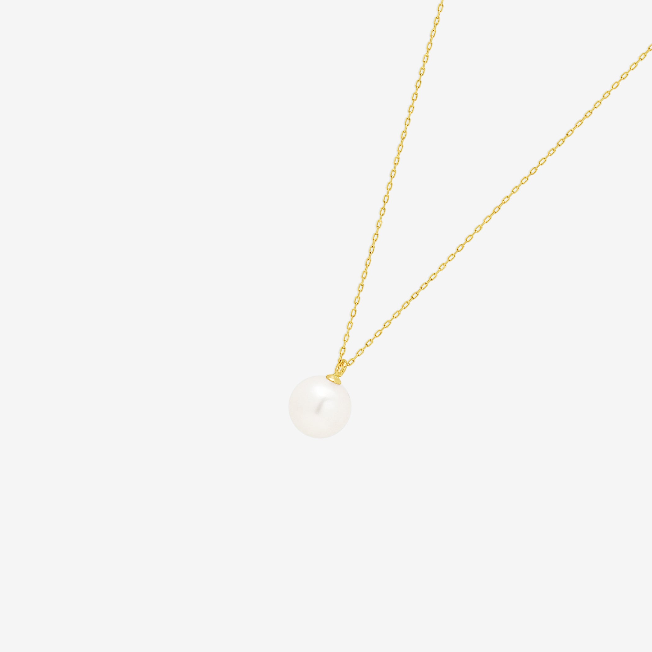 WEB限定】6月誕生石 K10 イエローゴールド あこや真珠 ネックレス