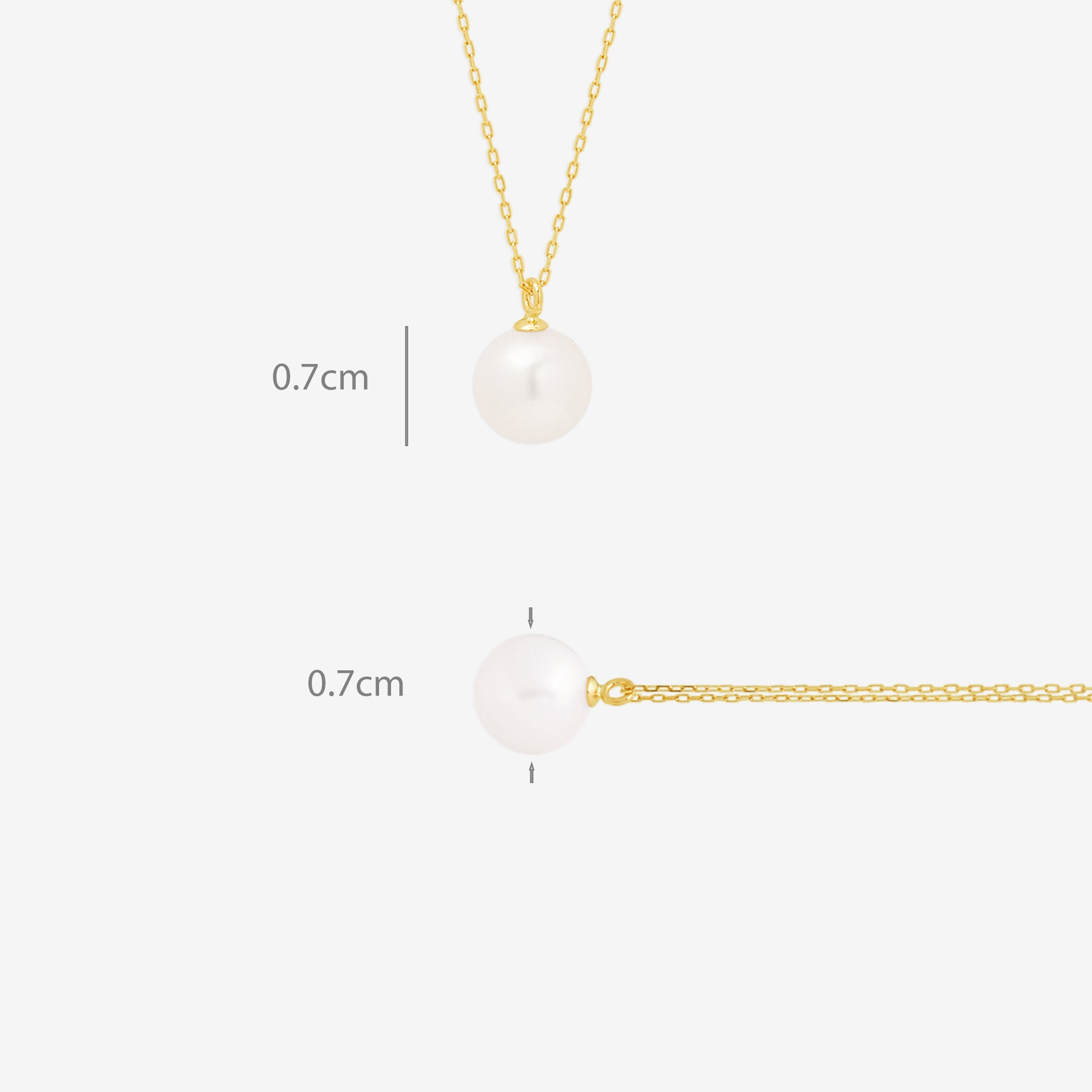 【WEB限定】6月誕生石 K10 イエローゴールド あこや真珠 ネックレス