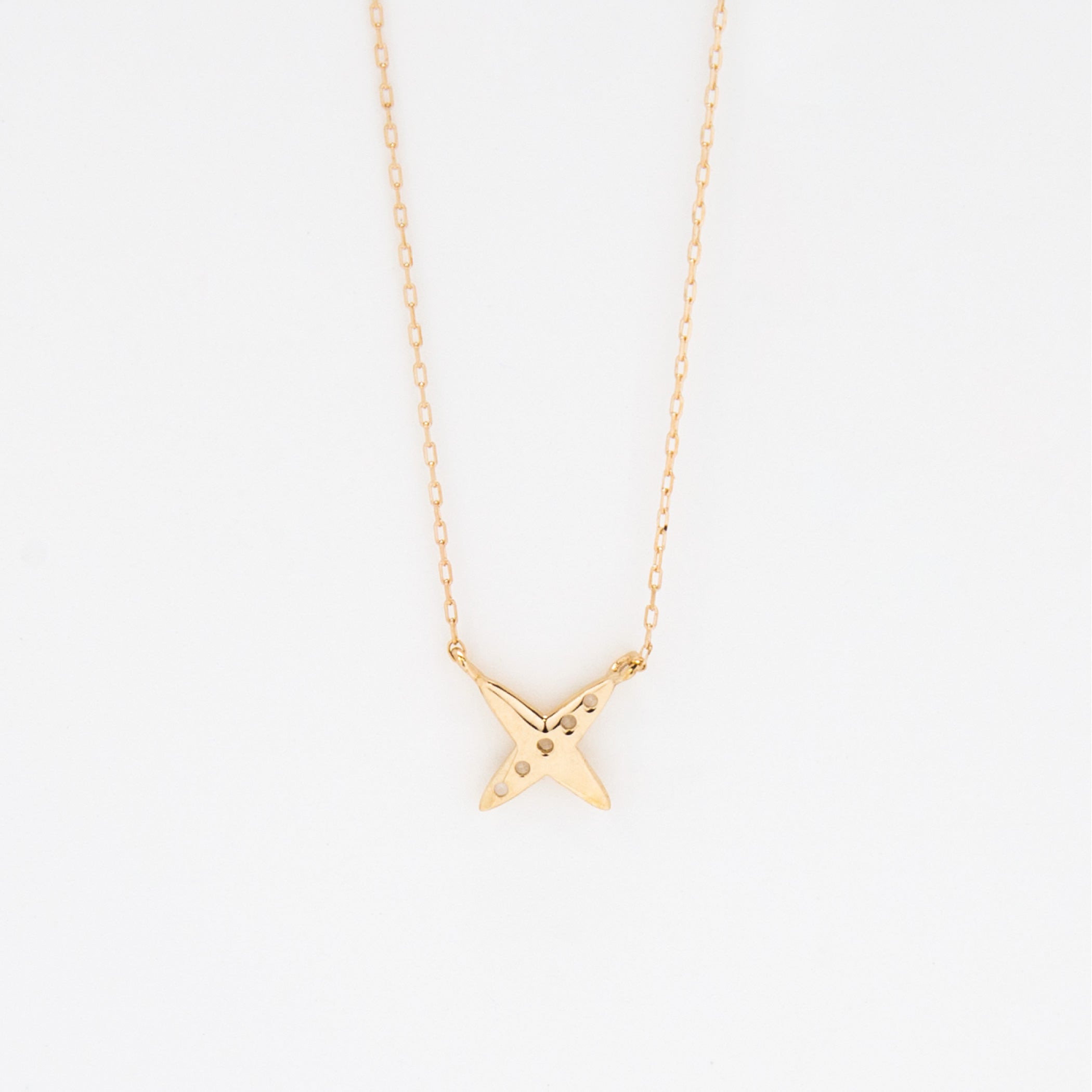 K18 イエローゴールド オパール クロスモチーフ ネックレス K18 イエローゴールド オパール クロスモチーフ ネックレス