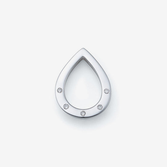 【asta Iris】プラチナ ダイヤモンド しずく ネックレスチャーム