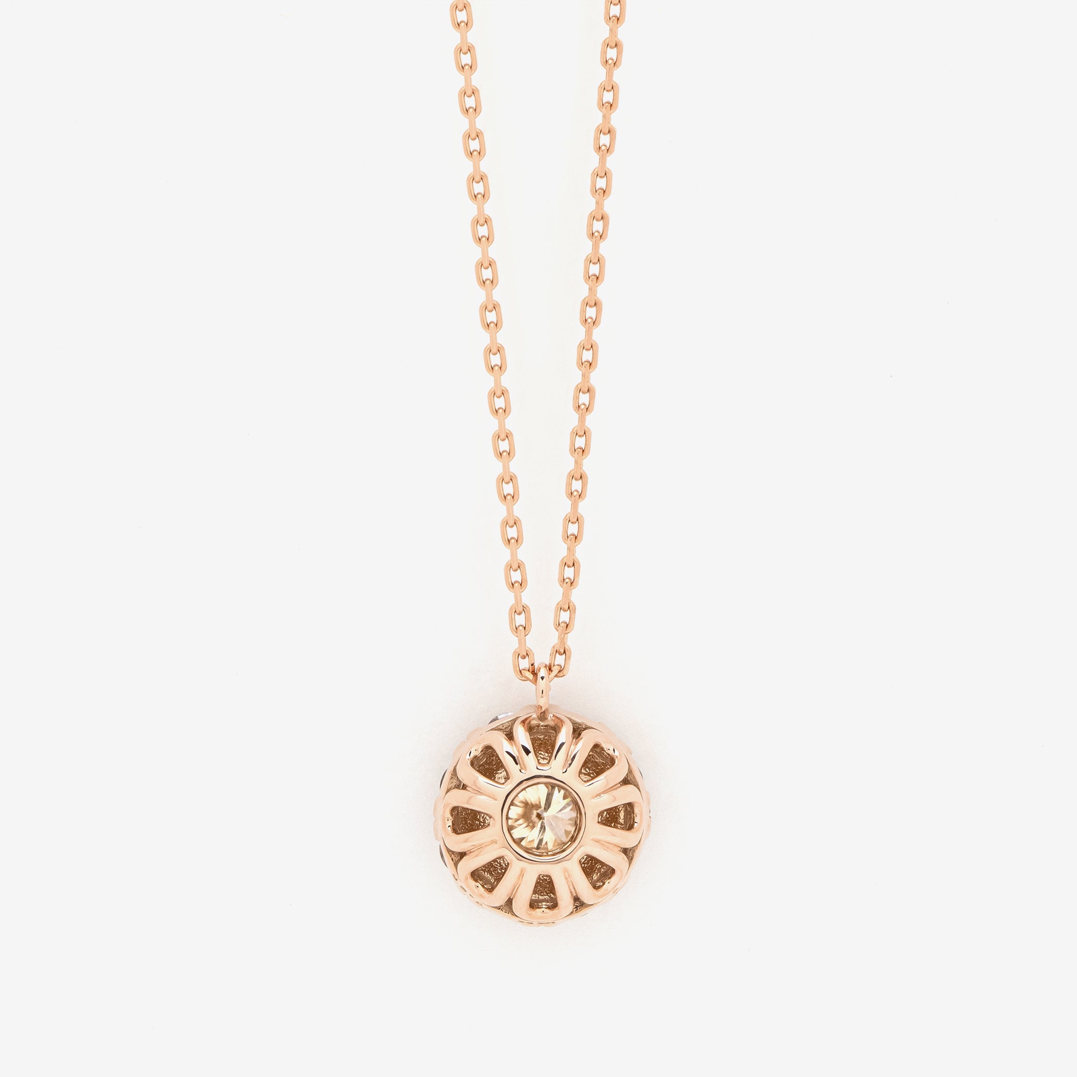 K18 ピンクゴールド ダイヤモンド ネックレス（0.5ct