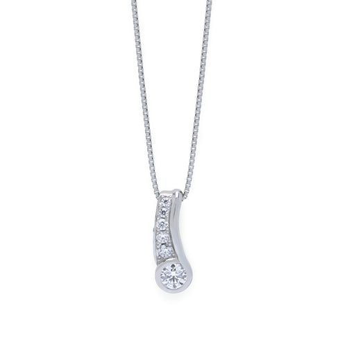 プラチナ ダイヤモンド ネックレス（0.10ct）