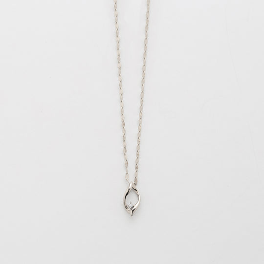 【WEB限定】K10 ホワイトゴールド ダイヤモンド ネックレス