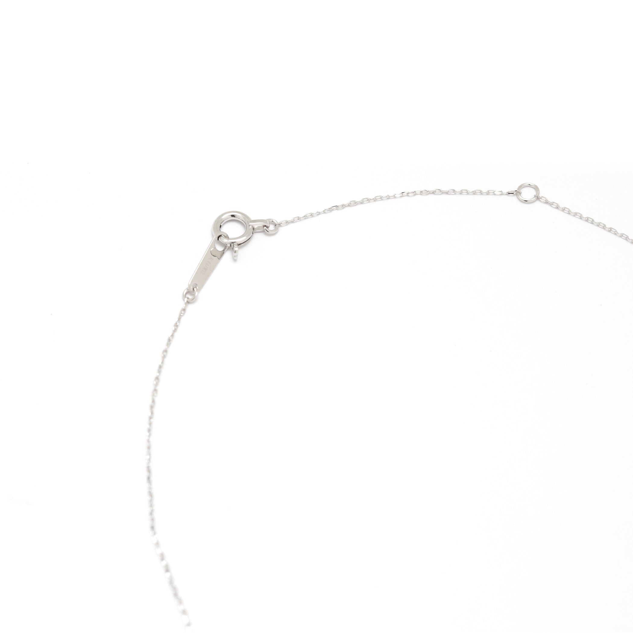 【WEB限定】K10 ホワイトゴールド ダイヤモンド しずく ネックレス