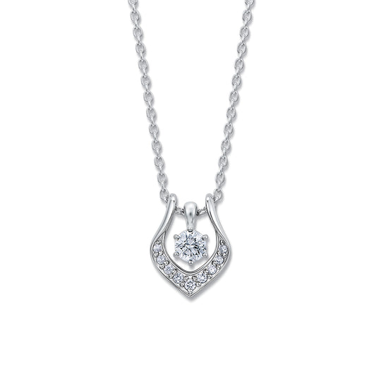 プラチナ ダイヤモンド ネックレス（0.20ct）
