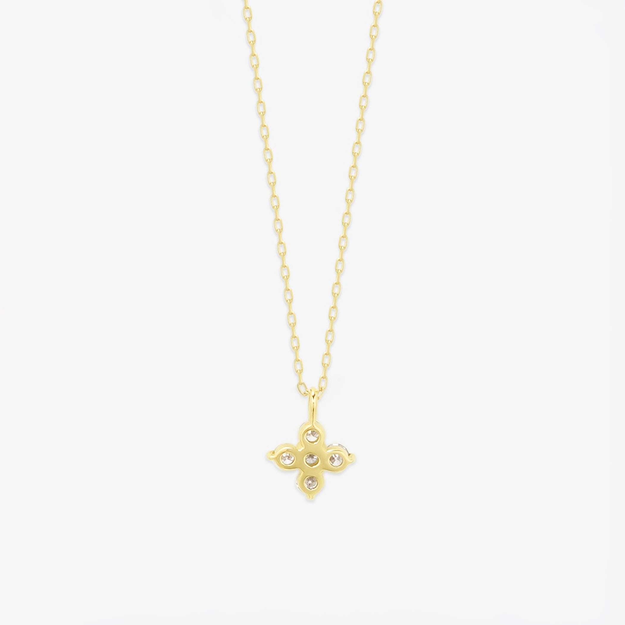 K18 イエローゴールド ダイヤモンド フラワー ネックレス – Milluflora