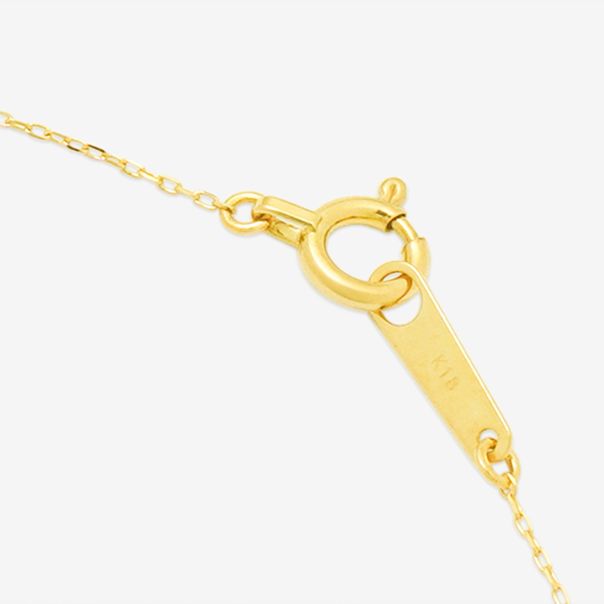 K18 イエローゴールド ダイヤモンド フラワー ネックレス