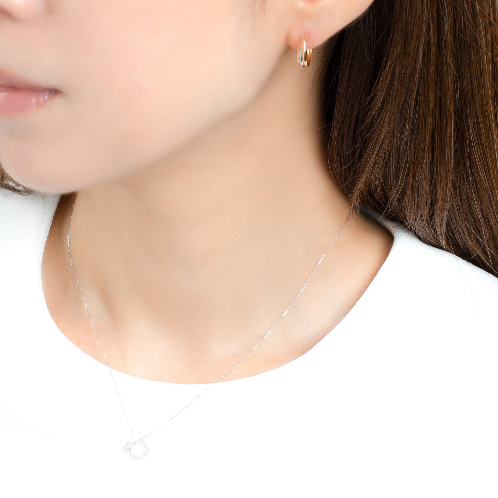 K10 ホワイトゴールド ダイヤモンド ネックレス – Milluflora | ミル