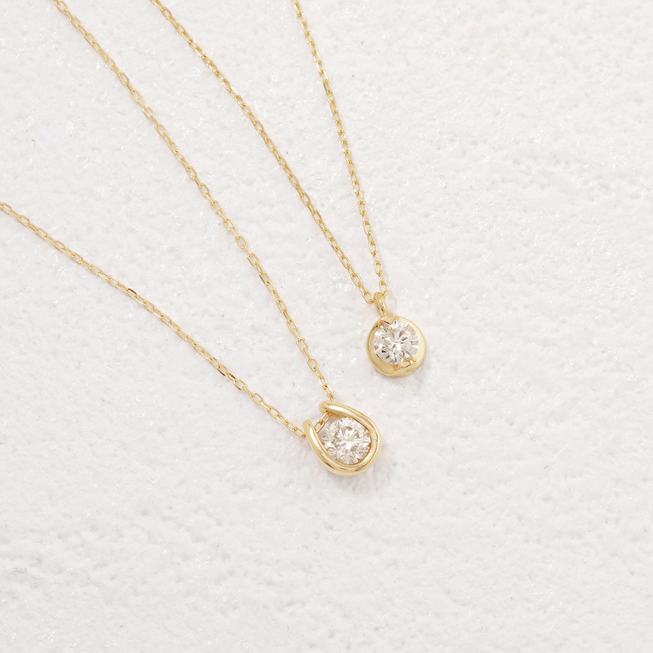 K18 イエローゴールド ダイヤモンド ネックレス – Milluflora | ミル