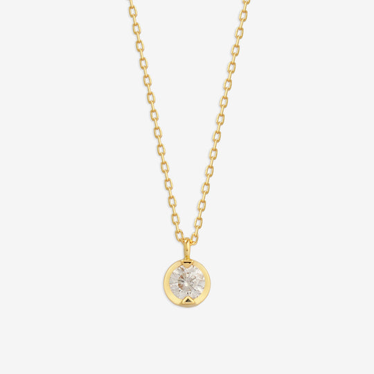 K18 イエローゴールド ダイヤモンド ネックレス