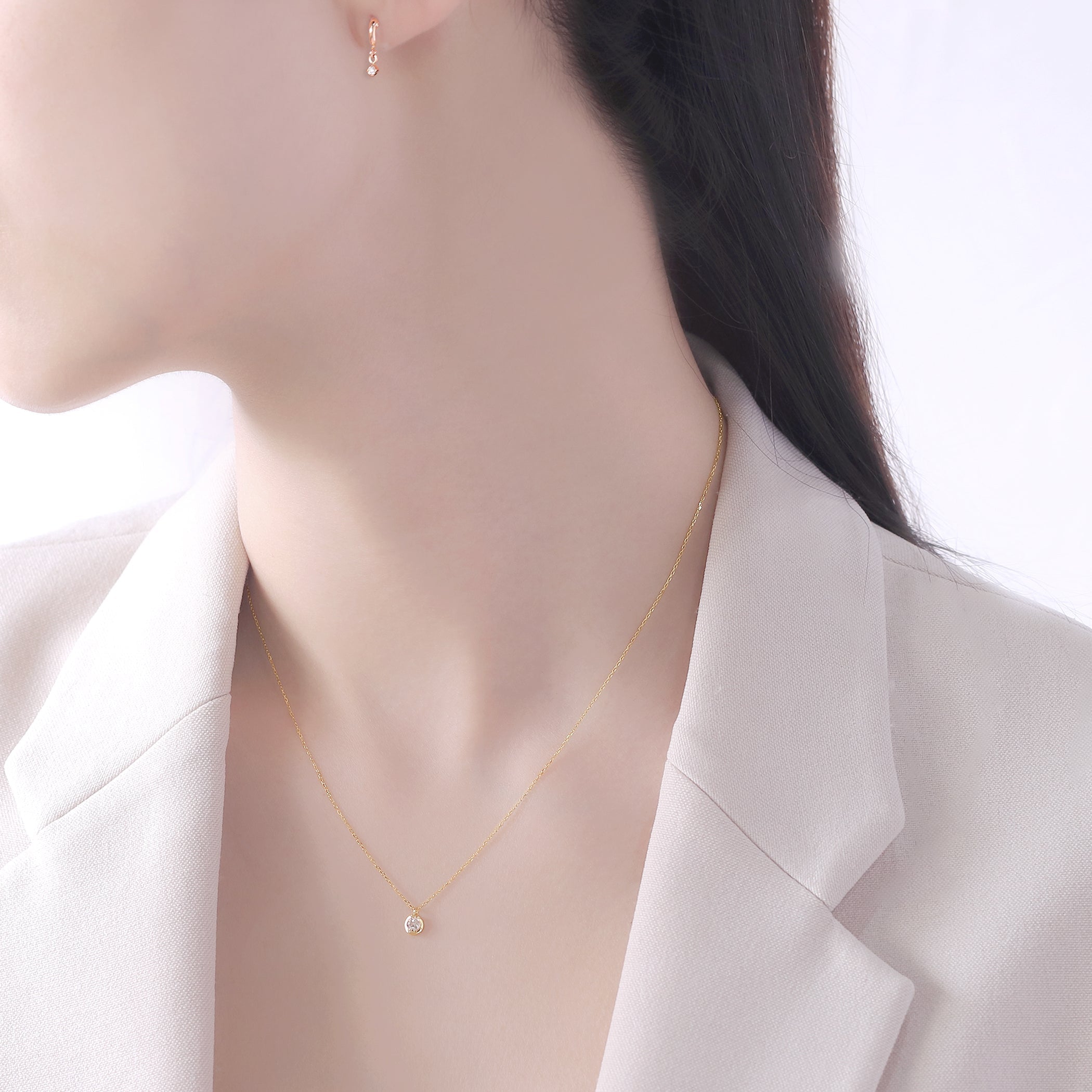 K18 イエローゴールド ダイヤモンド ネックレス – Milluflora | ミル