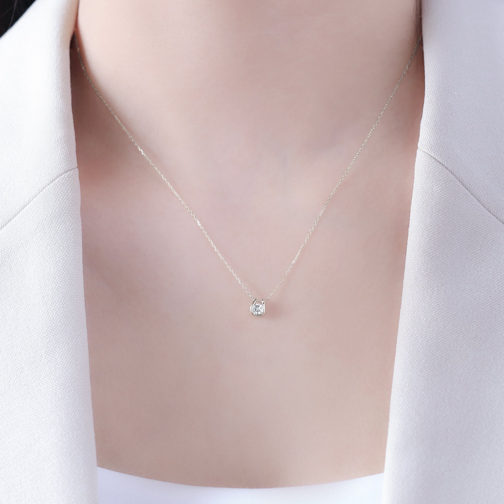 プラチナ ダイヤモンド 馬蹄 ネックレス – Milluflora | ミル