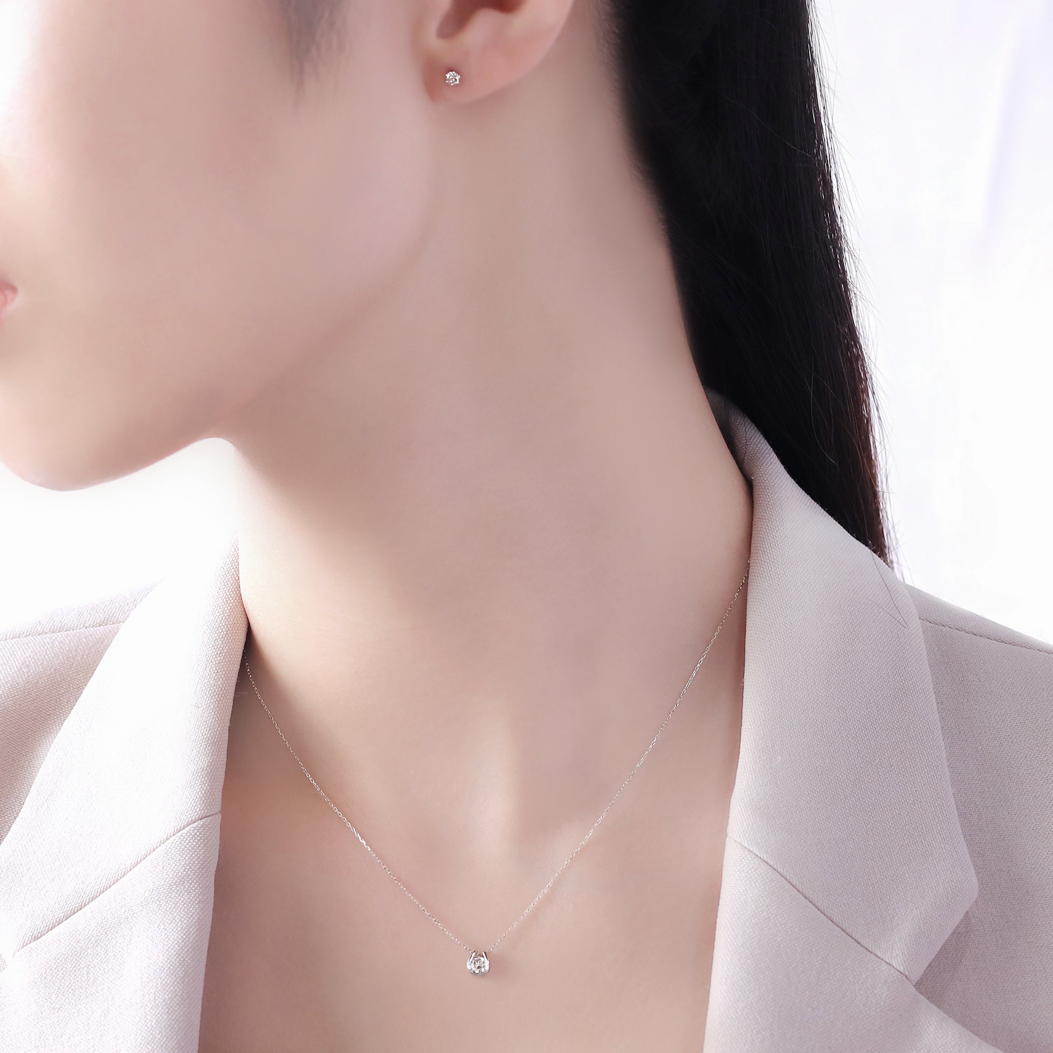 プラチナ ダイヤモンド 馬蹄 ネックレス – Milluflora | ミル