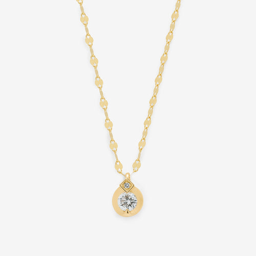 【受注生産】K18 イエローゴールド ダイヤモンド ネックレス（0.3ct）