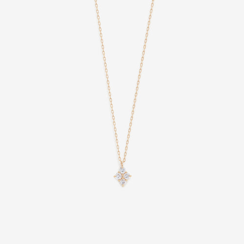 K10 イエローゴールド ダイヤモンド ネックレス