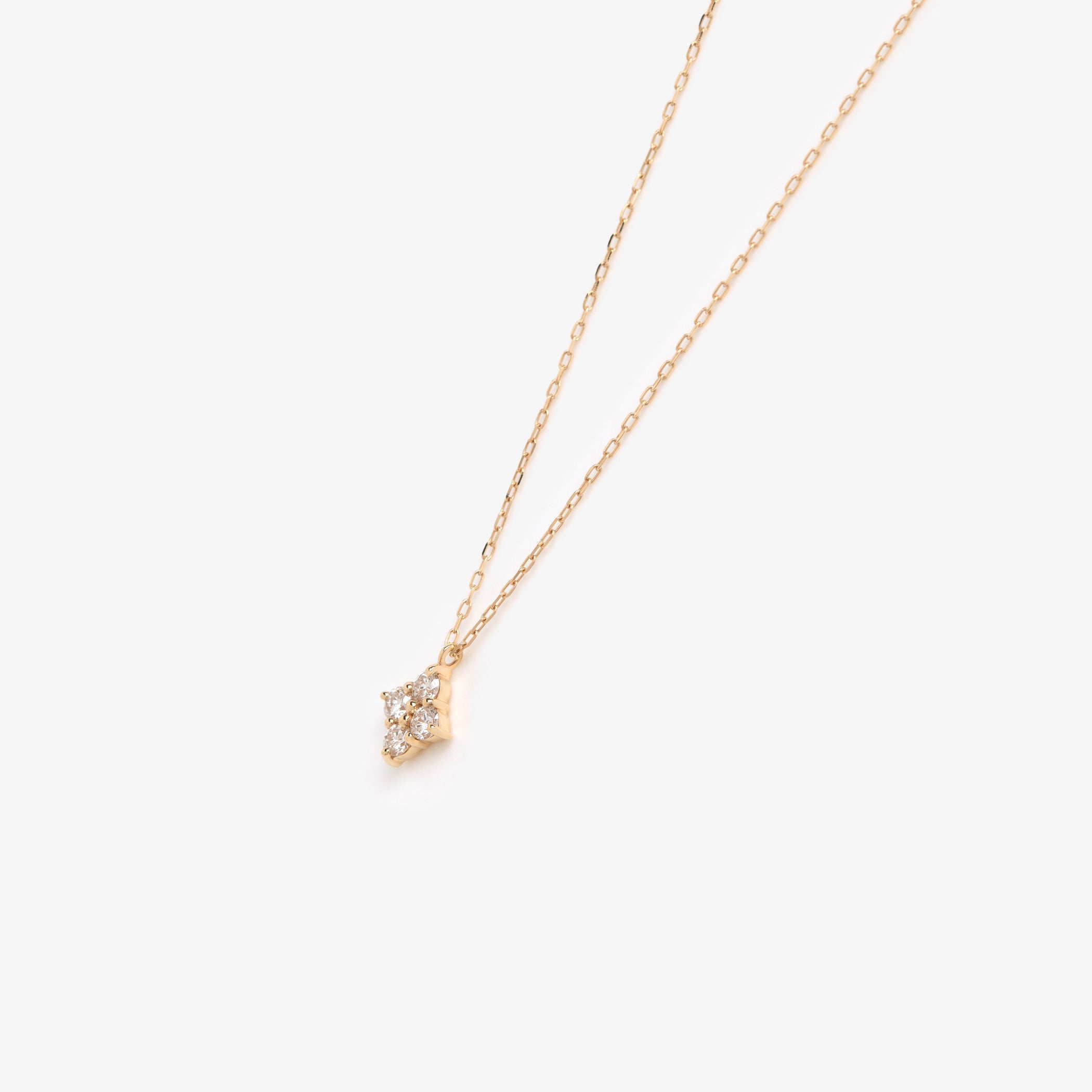 K10 イエローゴールド ダイヤモンド ネックレス