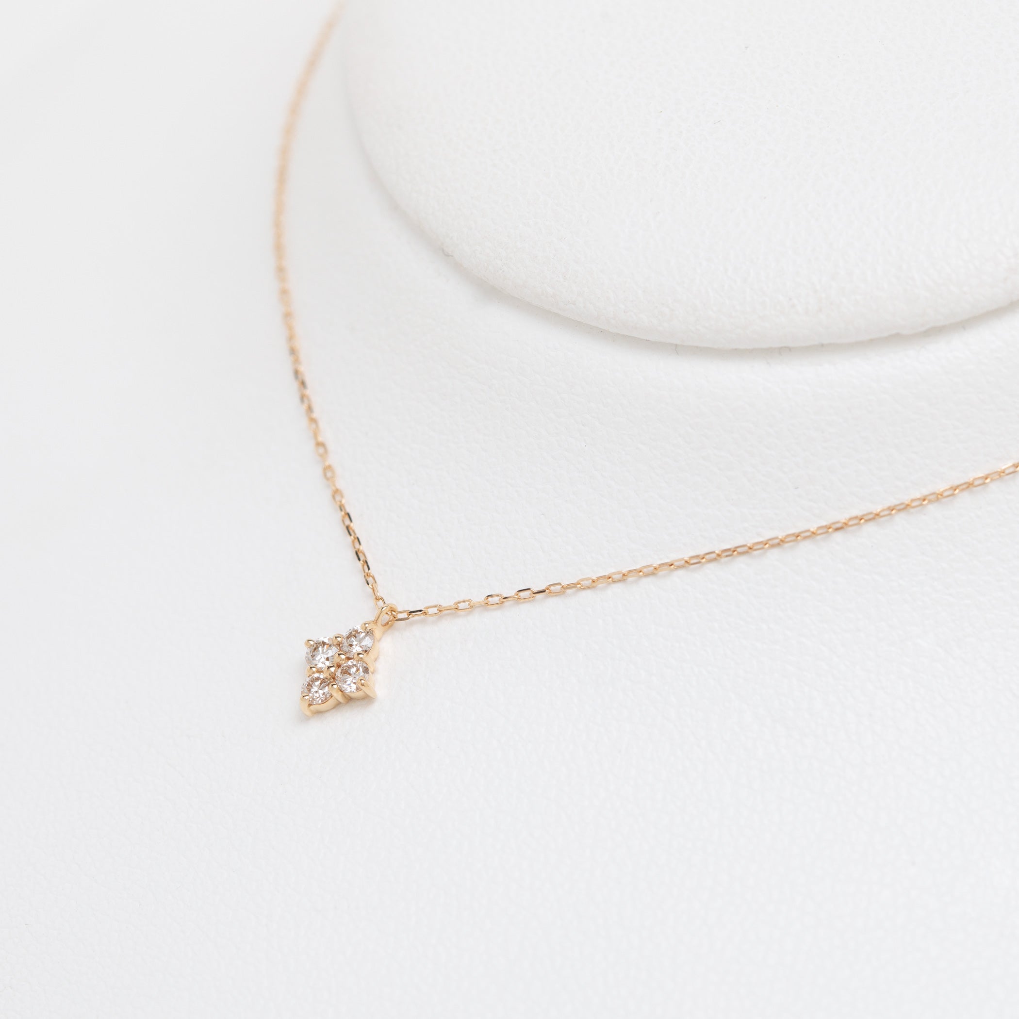 K10 イエローゴールド ダイヤモンド ネックレス – Milluflora | ミル