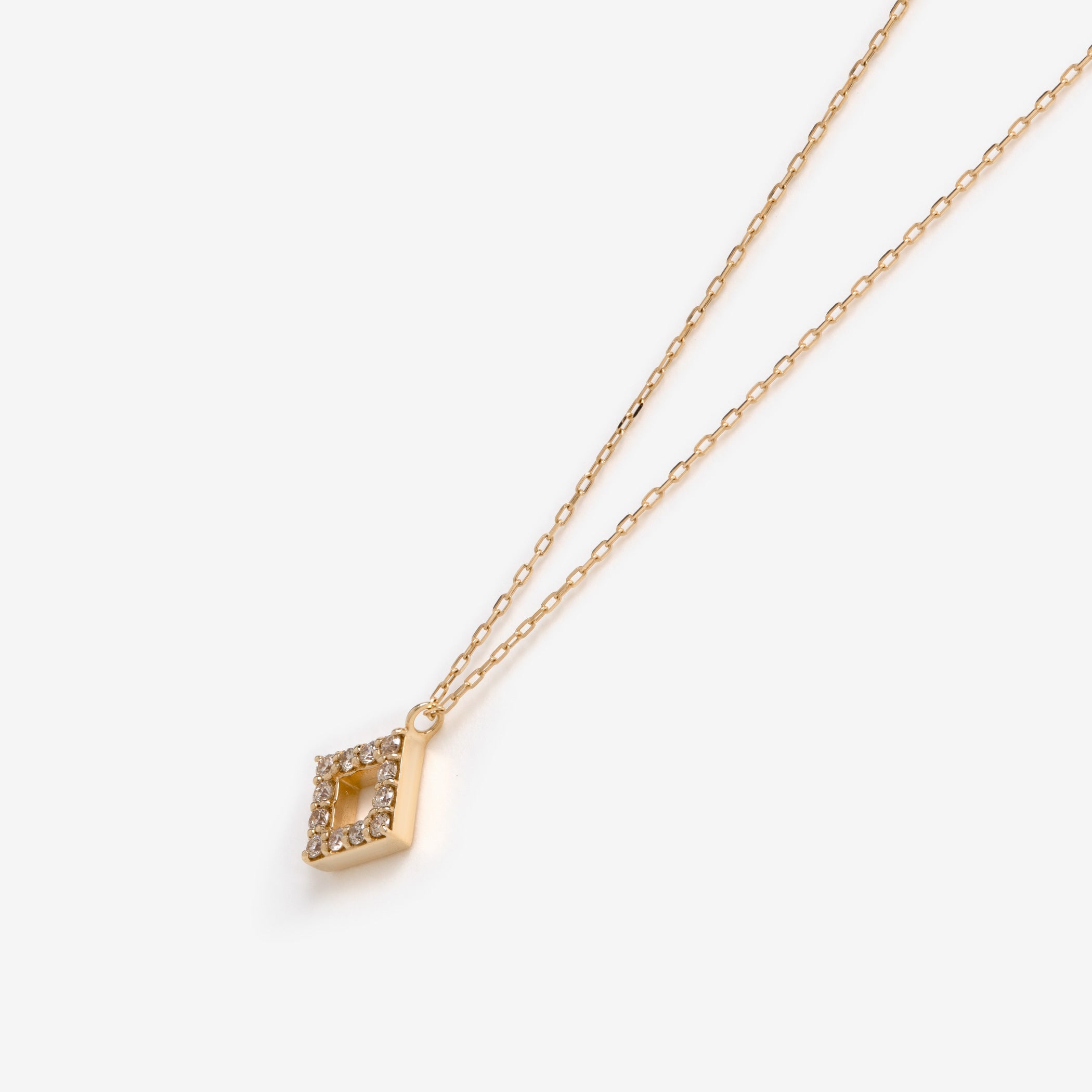 K10 イエローゴールド ダイヤモンド ネックレス – Milluflora | ミル