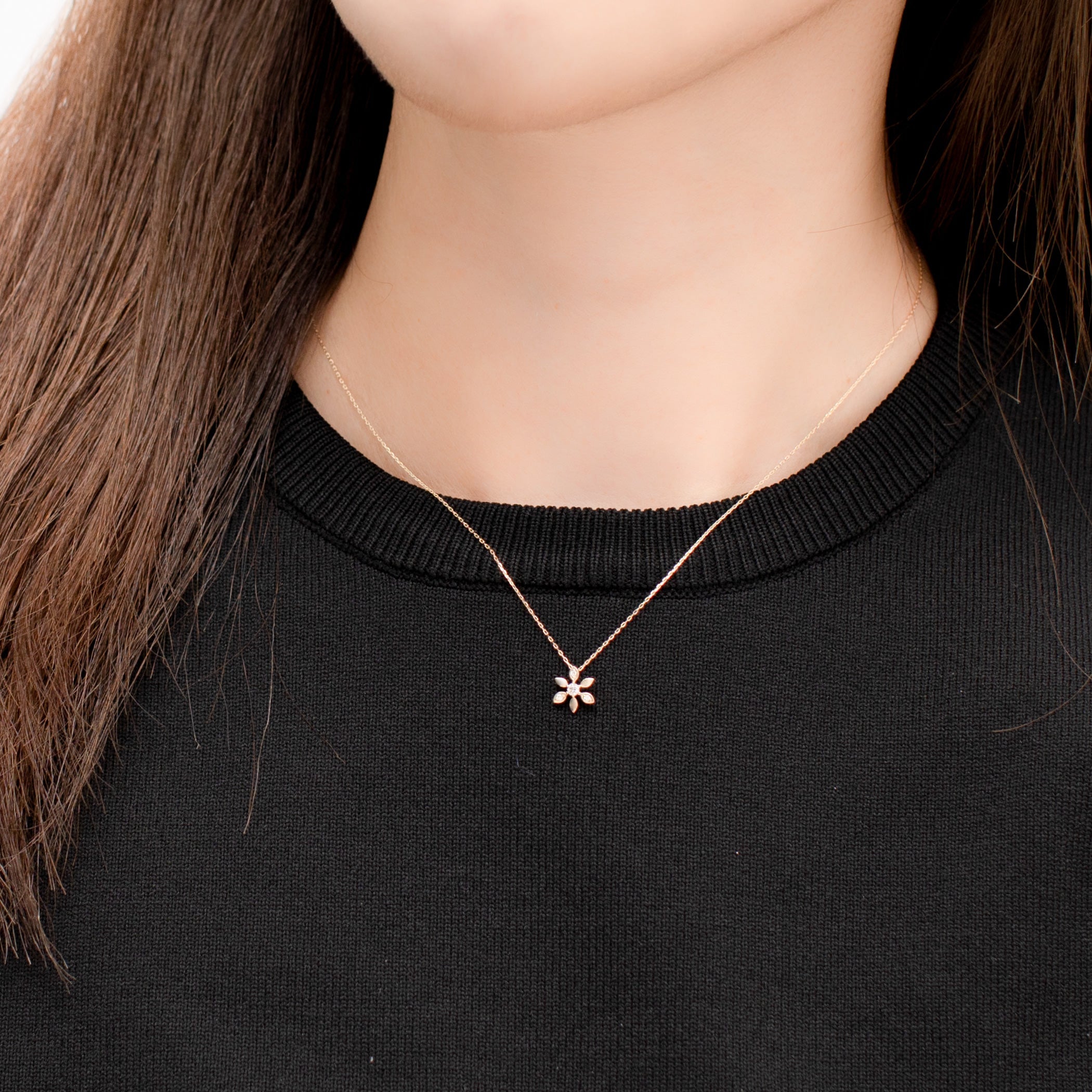 Milluflora K10イエローゴールド ダイヤモンドネックレス K10 イエローゴールド ダイヤモンド ネックレス – Milluflora | ミル