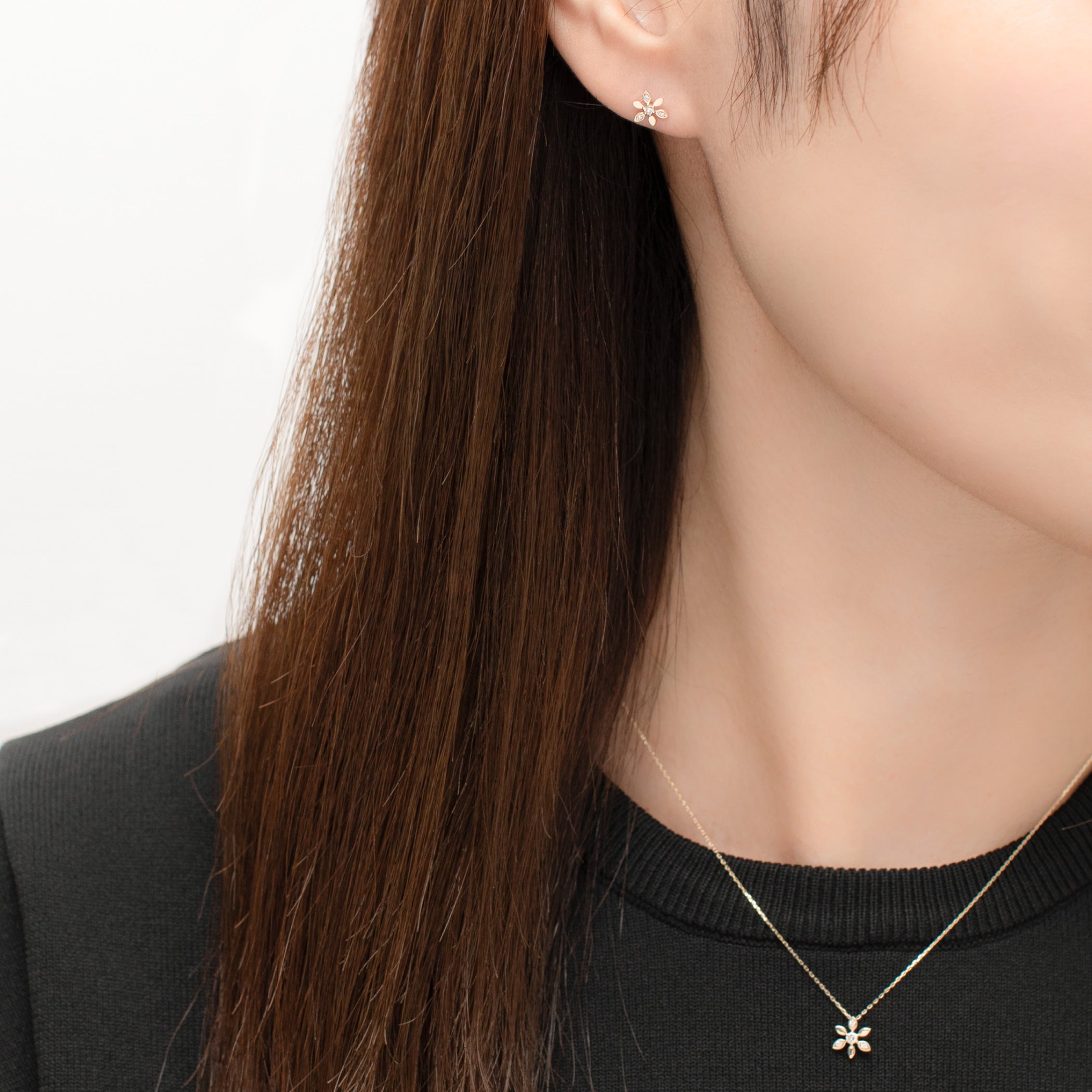 K10 イエローゴールド ダイヤモンド ネックレス – Milluflora | ミル