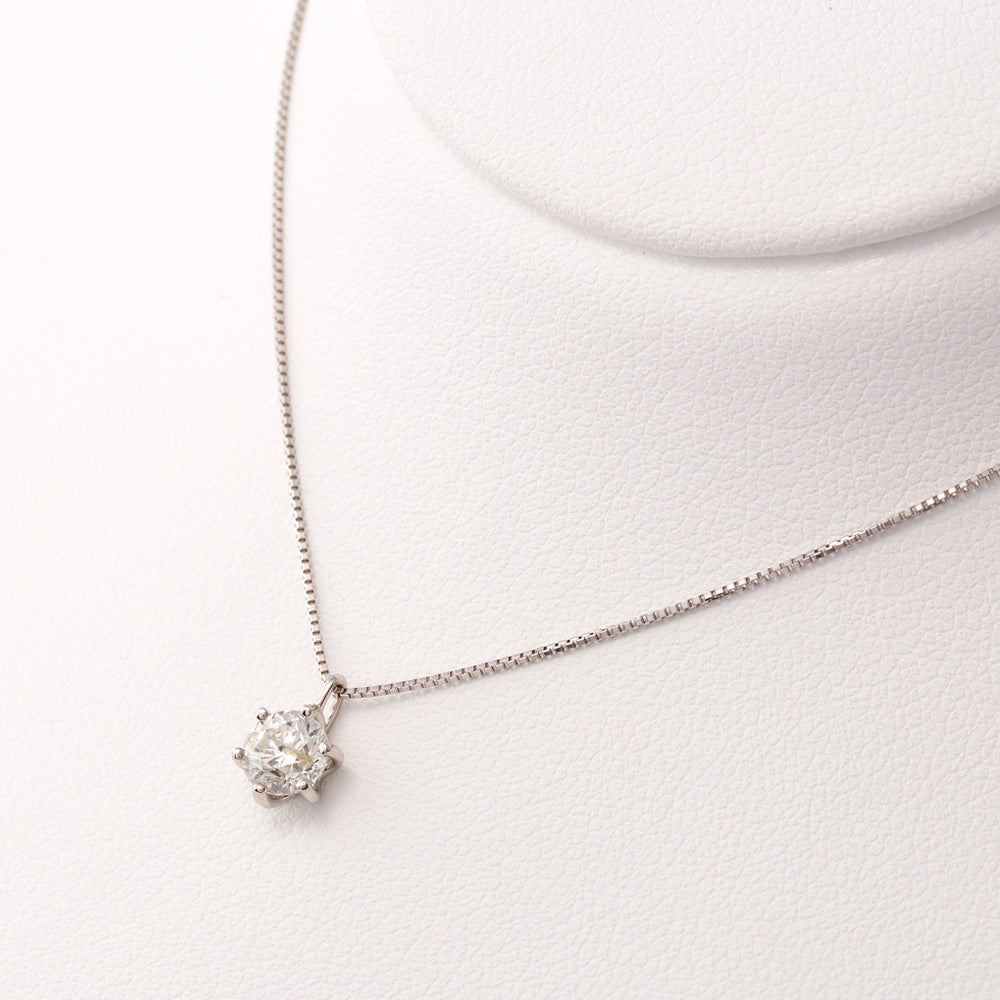 プラチナ ダイヤモンド ネックレス（0.5ct）