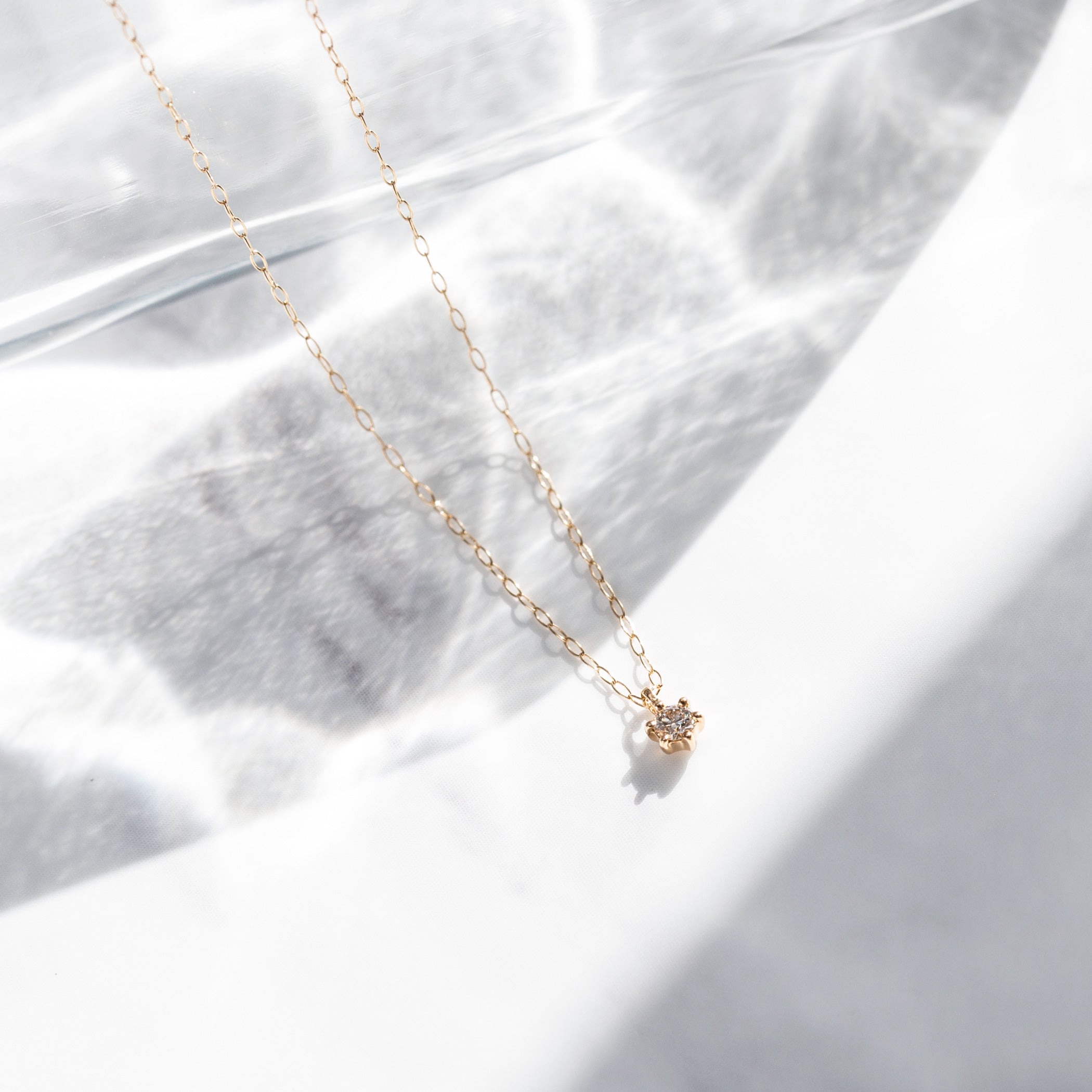 【WEB限定】K18 イエローゴールド ダイヤモンド ネックレス（0.06ct）