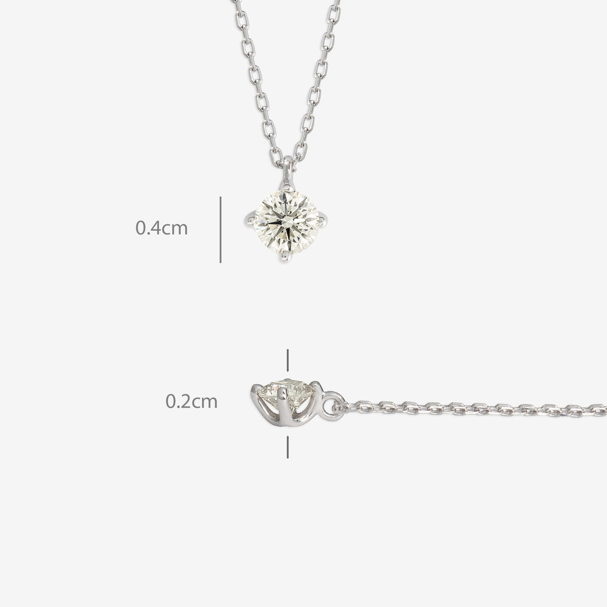 プラチナ ダイヤモンド ネックレス（0.25ct）
