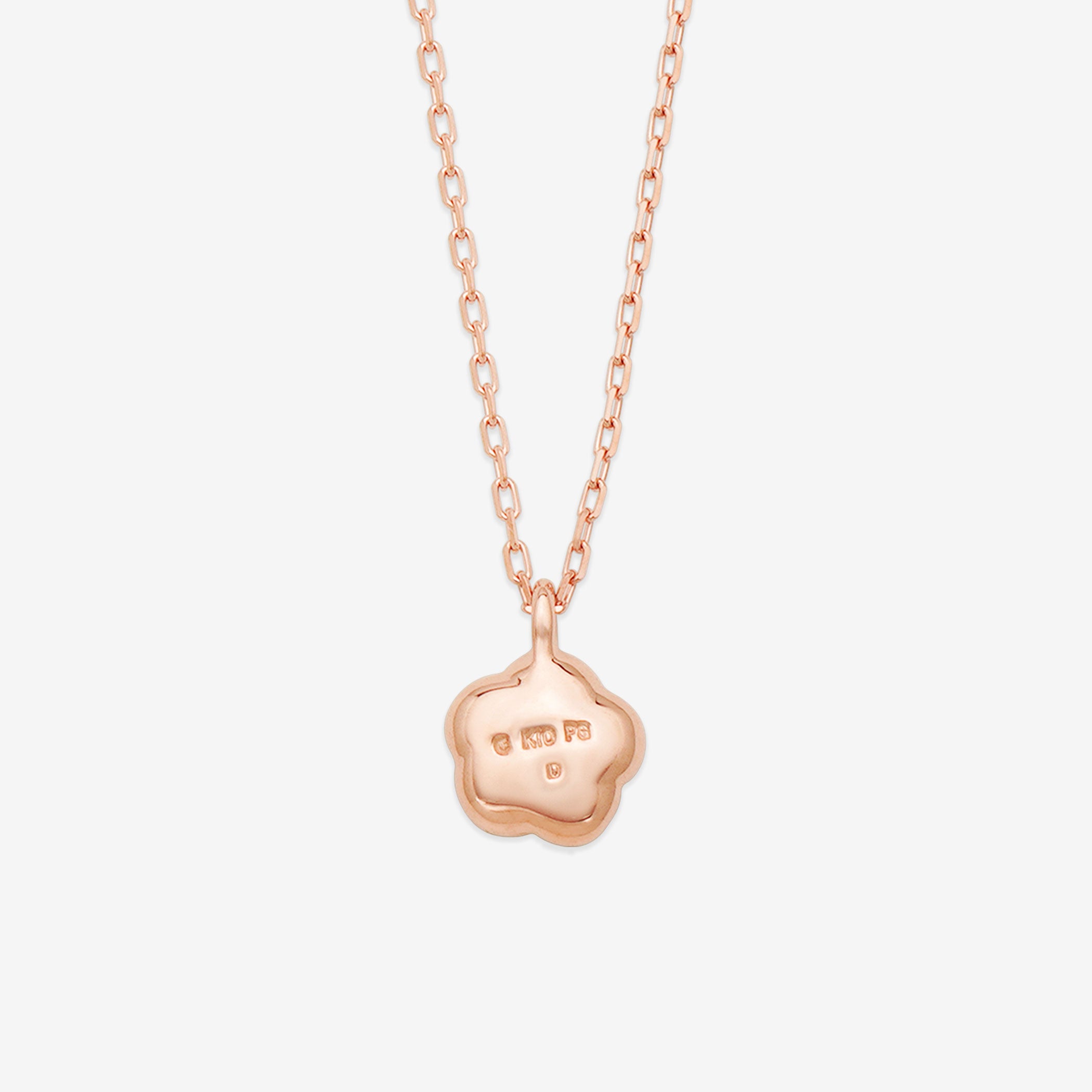 【WEB限定】K10 ピンクゴールド ダイヤモンド フラワー ネックレス