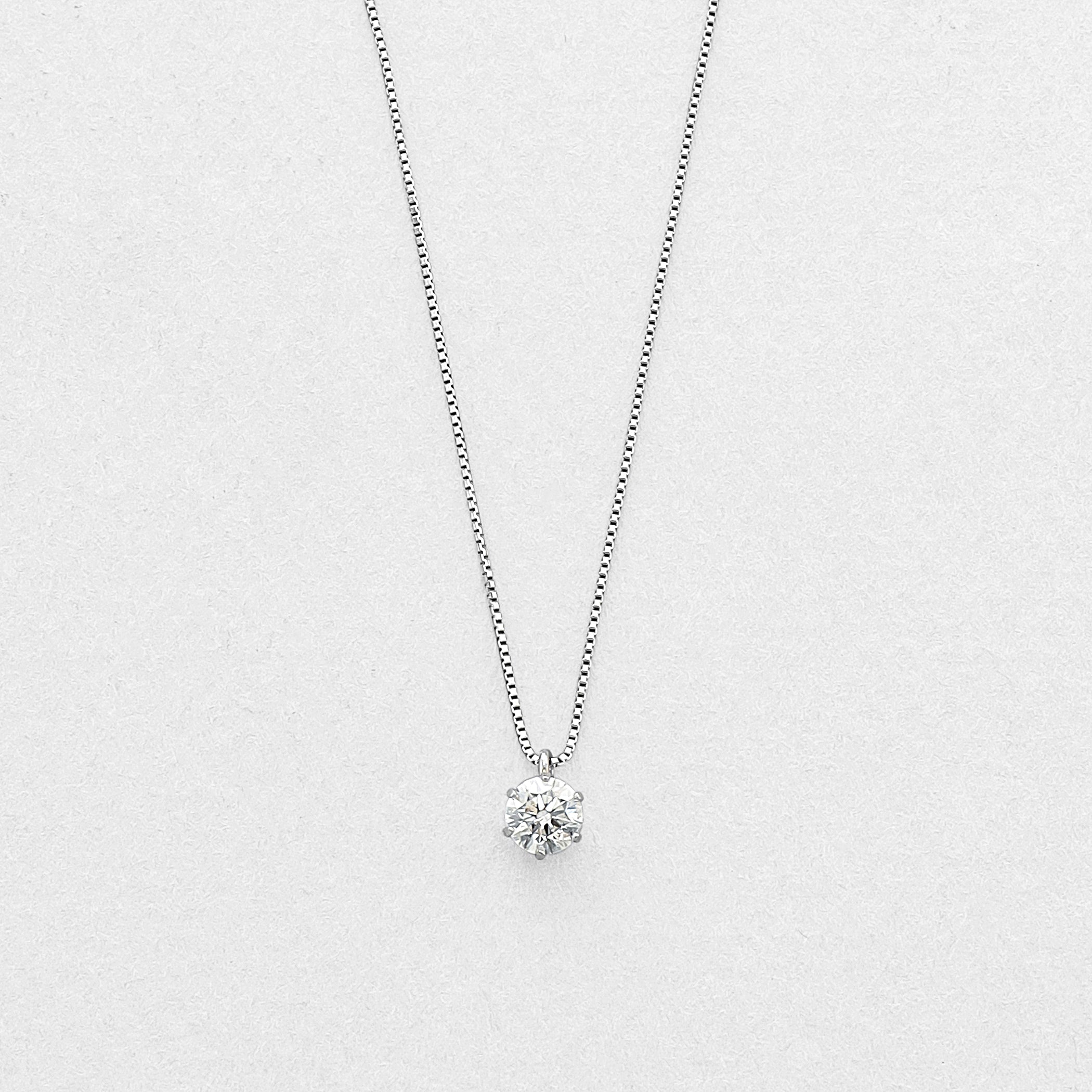 プラチナ ダイヤモンド ネックレス（0.30ct）