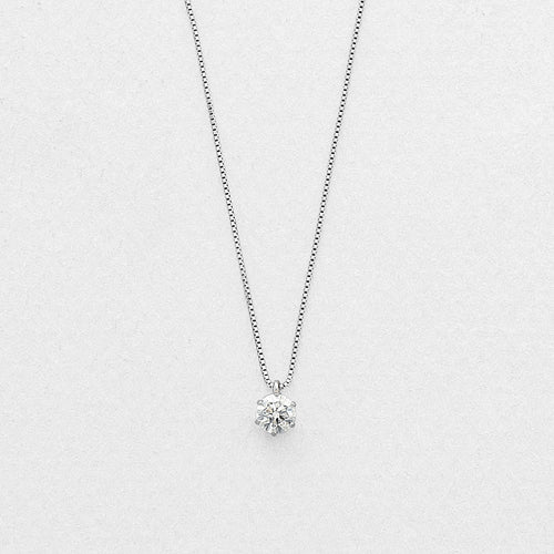 プラチナ ダイヤモンド ネックレス（0.30ct）<H&C証明カード/スコープ付>