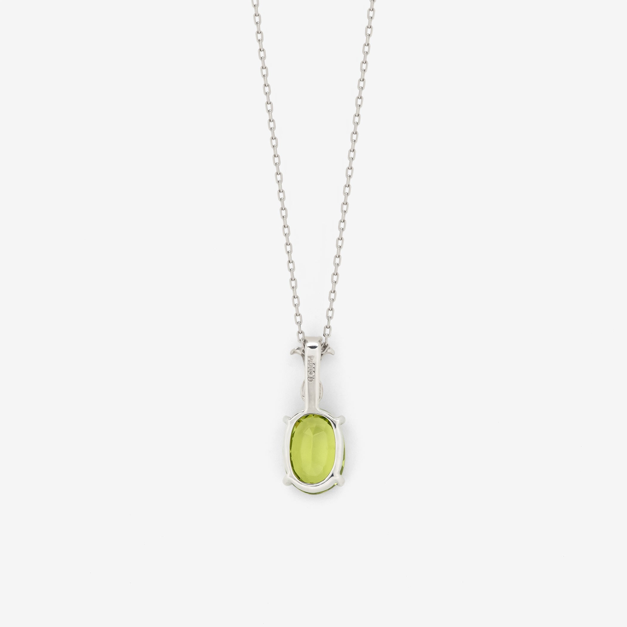 WEB限定】8月誕生石 プラチナ ペリドット ネックレス – Milluflora