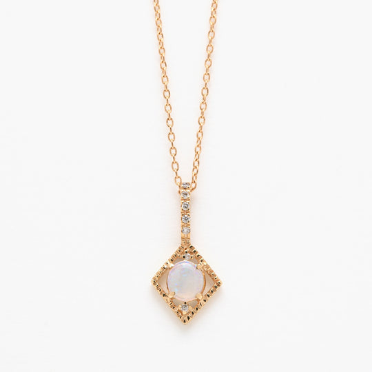 【WEB限定】10月誕生石 K18 イエローゴールド オパール ネックレス