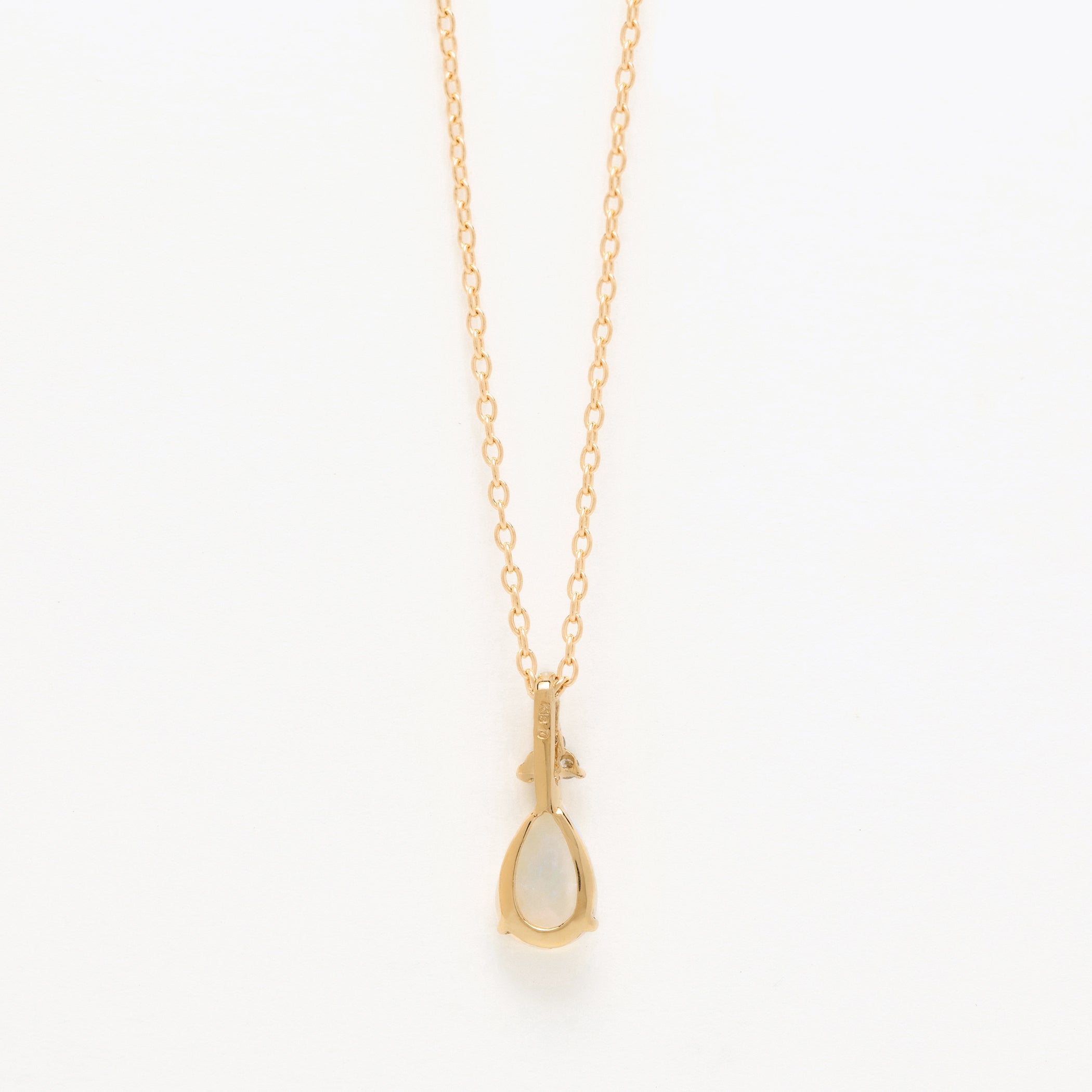 WEB限定】10月誕生石 K18 イエローゴールド オパール ネックレス