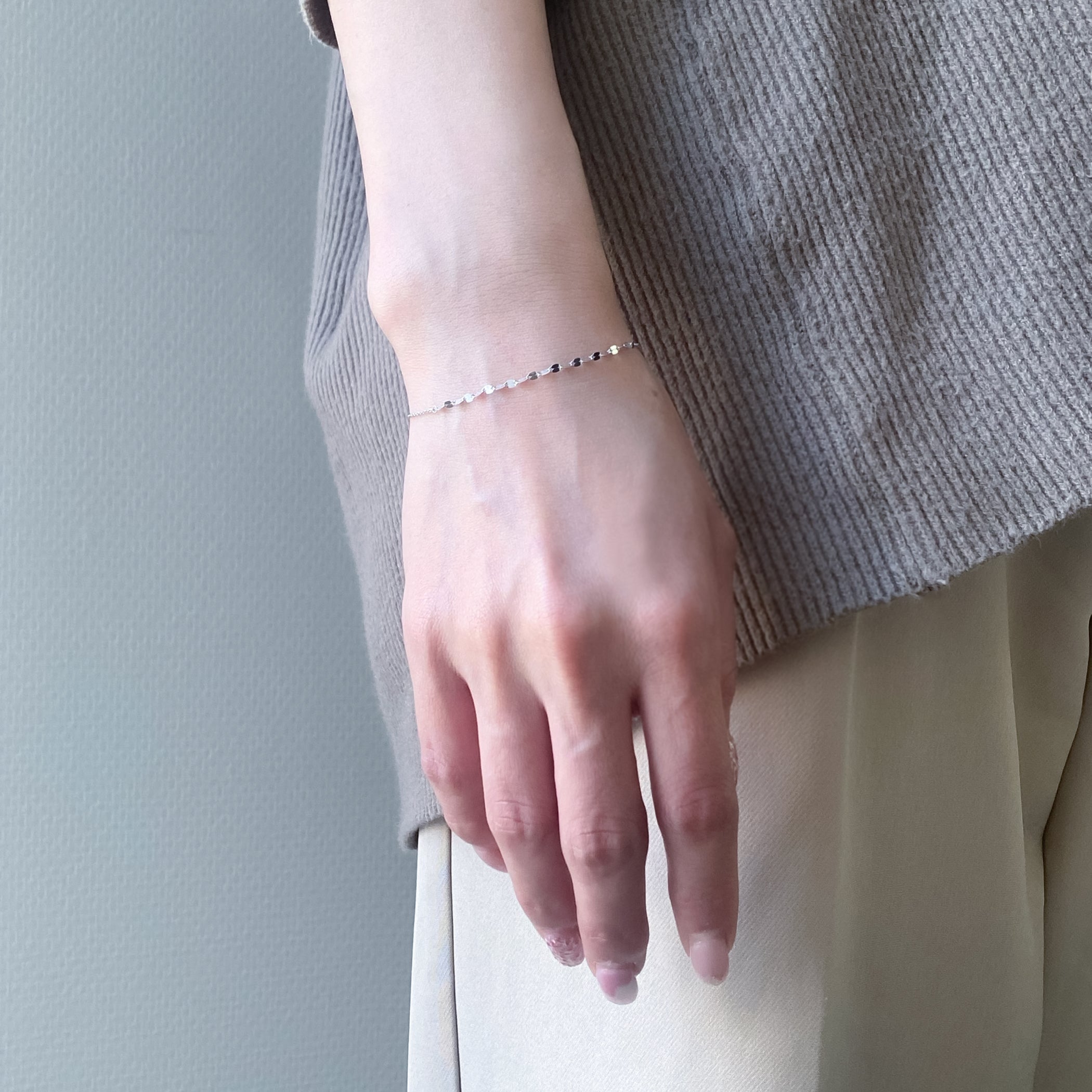 K10 ホワイトゴールド ブレスレット – Milluflora | ミルフローラ