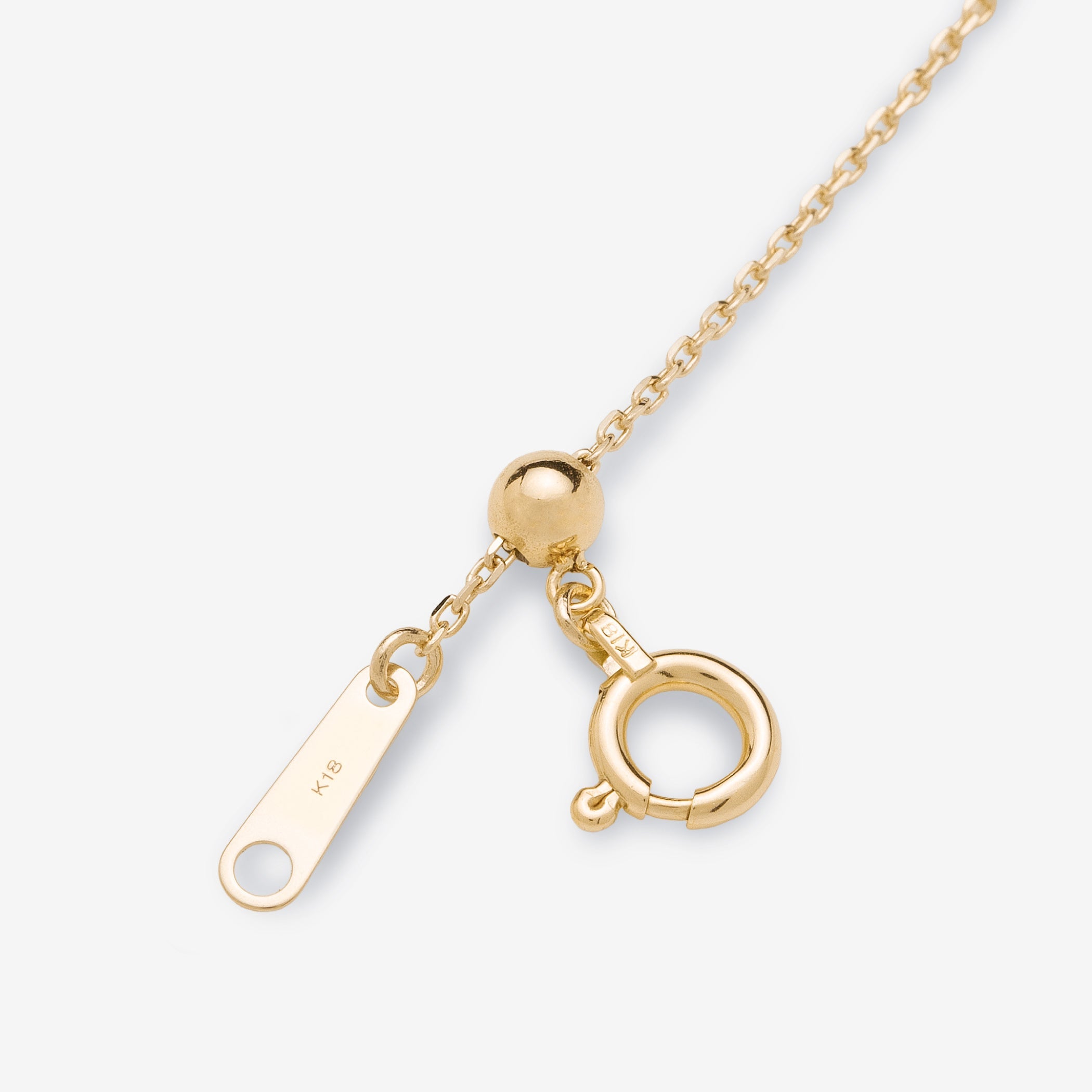 K18 イエローゴールド アジャスターチェーン