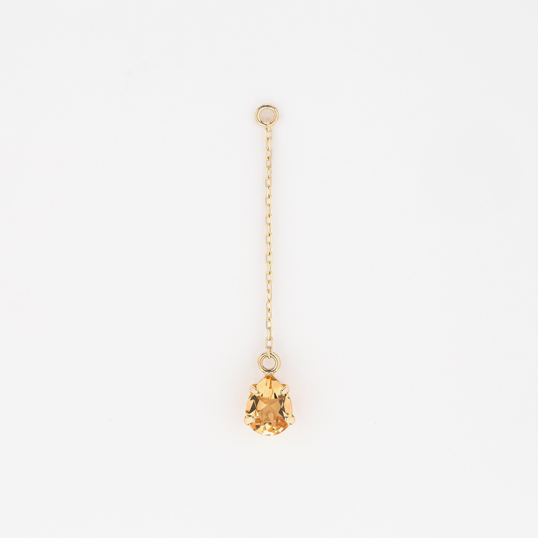 ミルフローラ　2P シトリン　プチトップ　両耳　イエローゴールド　ピアス　k18 シトリン ピアス 18金 レディース 18k イエローゴールド K18 一