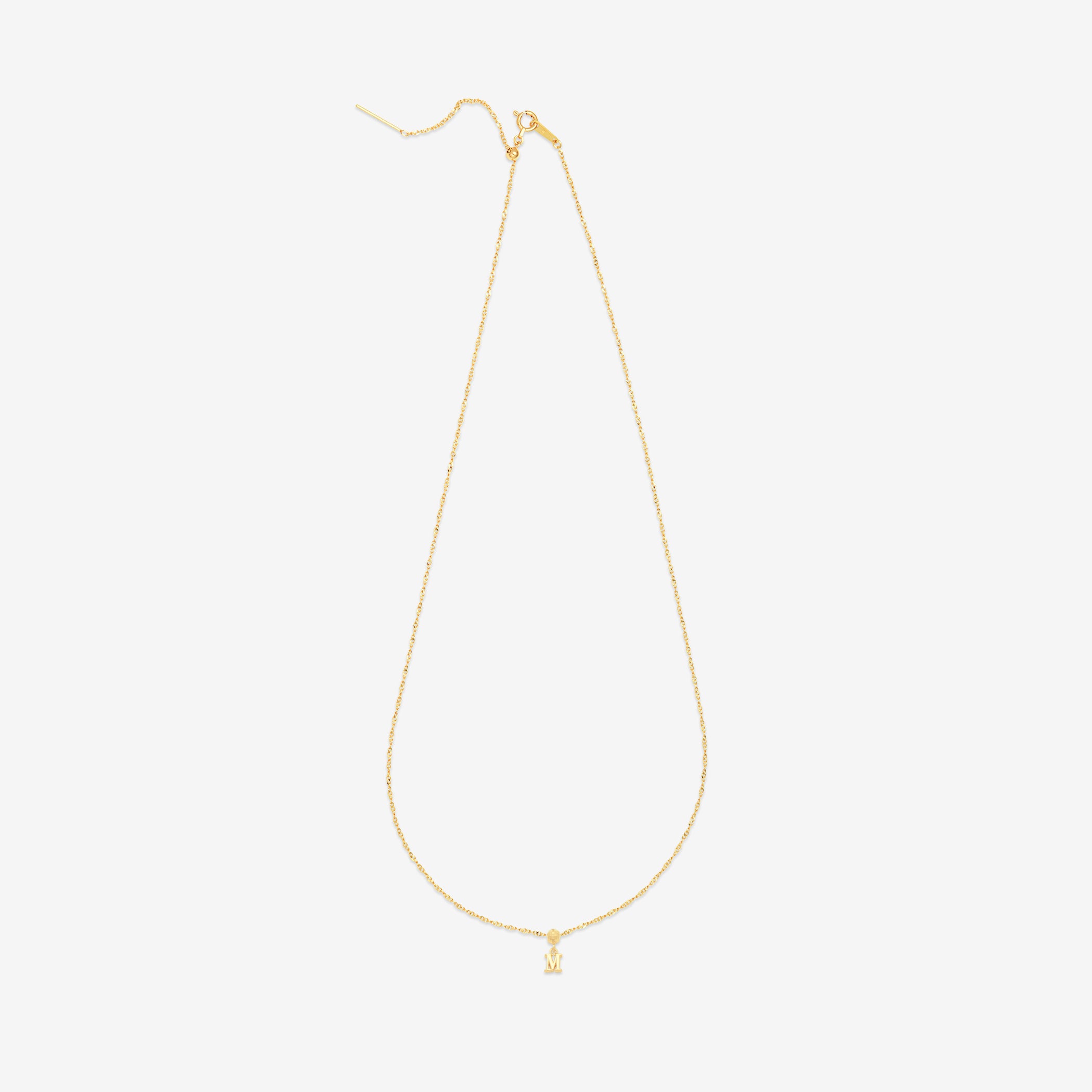 受注生産品】TSUNAGU K10 イエローゴールド イニシャル チャーム