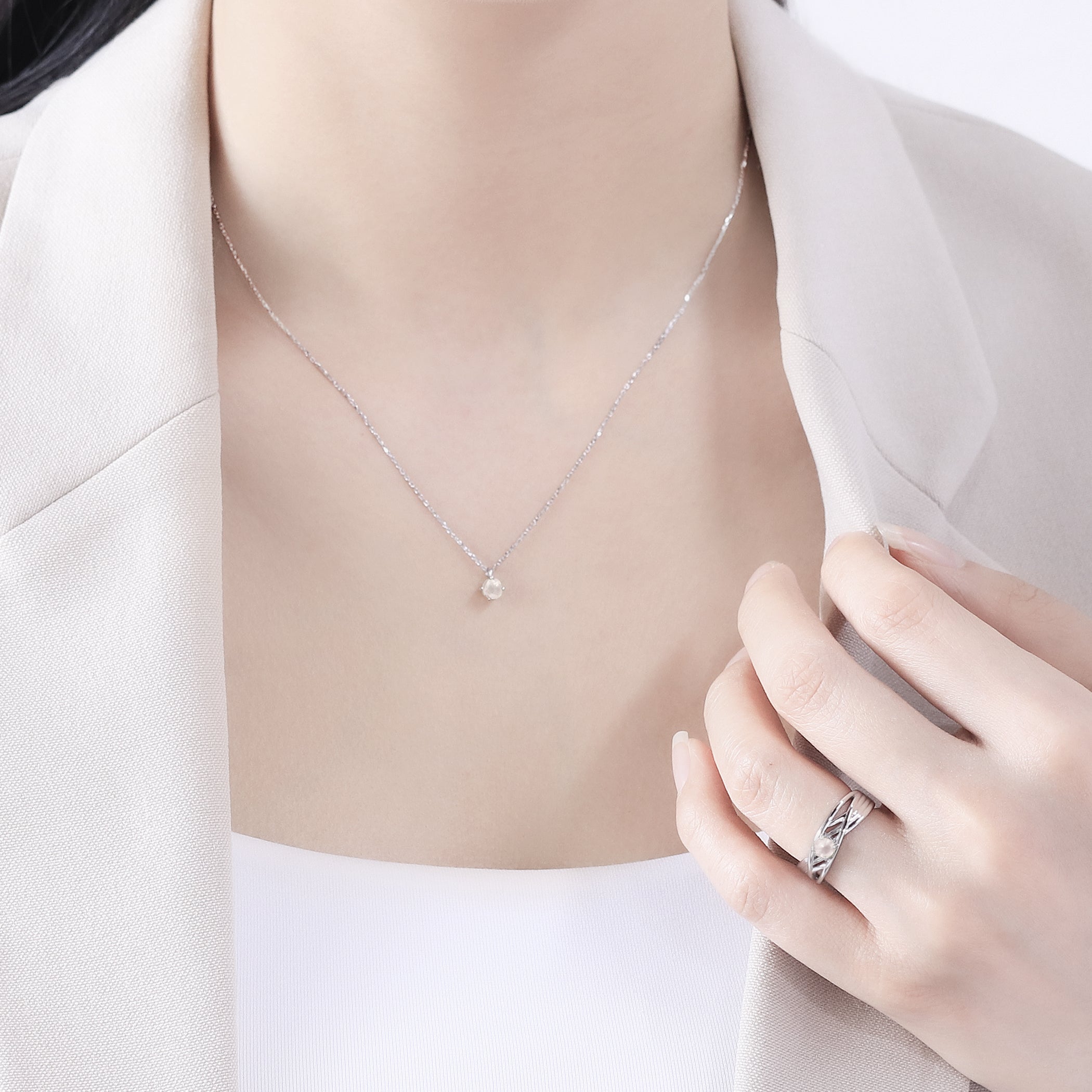 シルバー ローズクォーツ リング – Milluflora | ミルフローラ