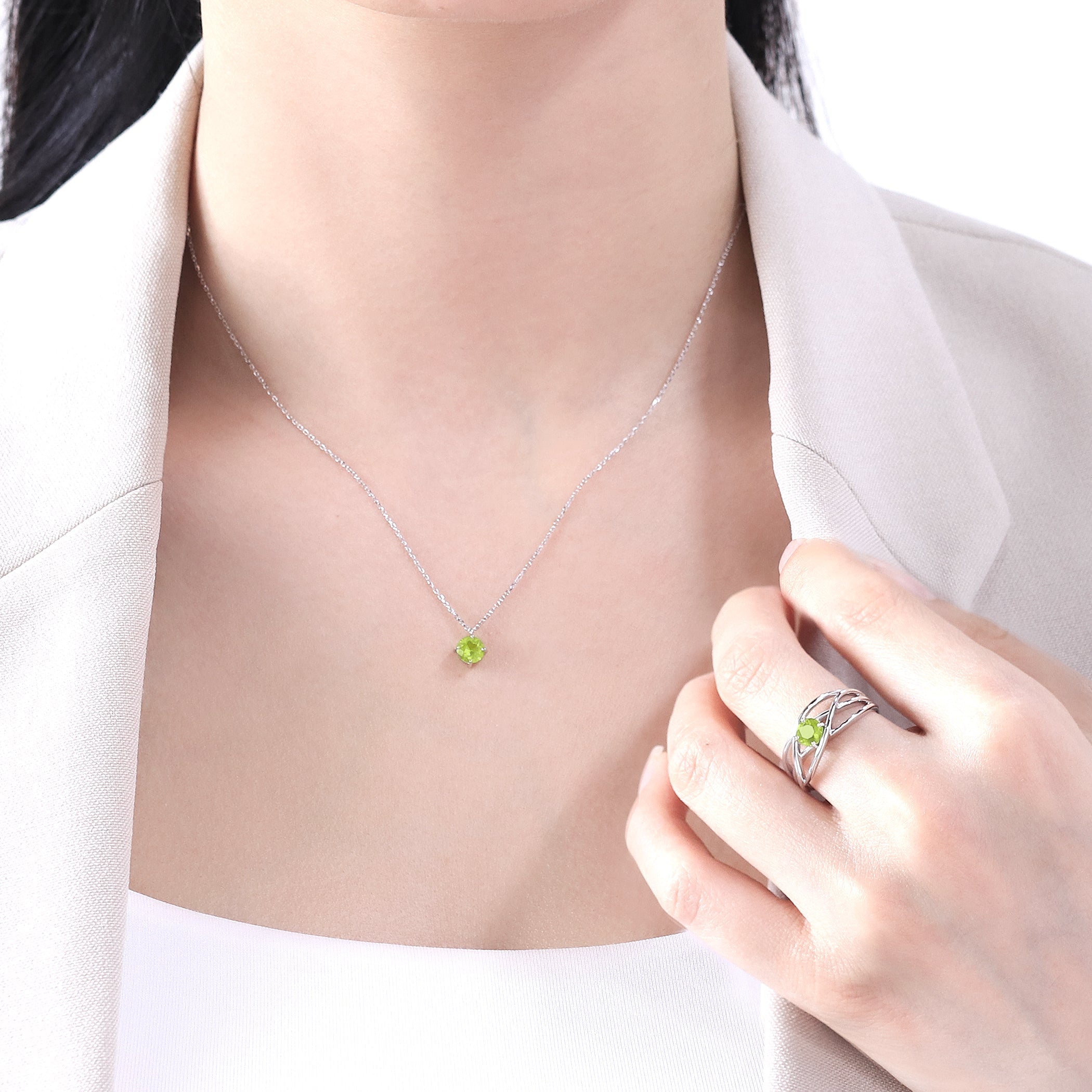 Miluflora K10WG ペリドットリング 8月誕生石 シルバー ペリドット リング – Milluflora | ミルフローラ