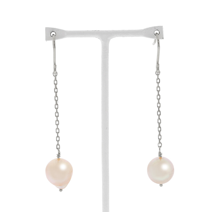 【WEB限定】6月誕生石 シルバー ロジウムメッキ あこや真珠 フック ピアス