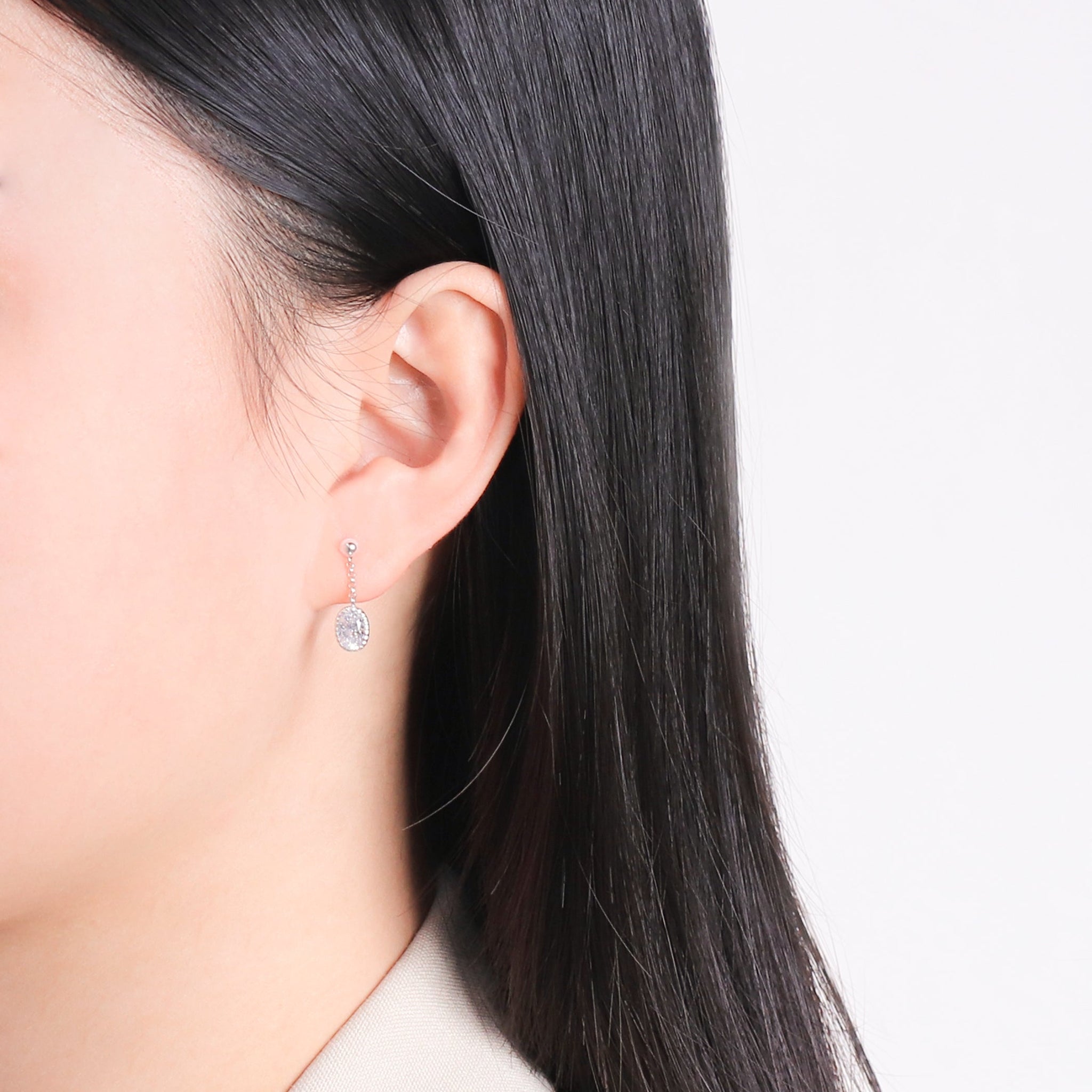 シルバー キュービックジルコニア ピアス – Milluflora | ミルフローラ