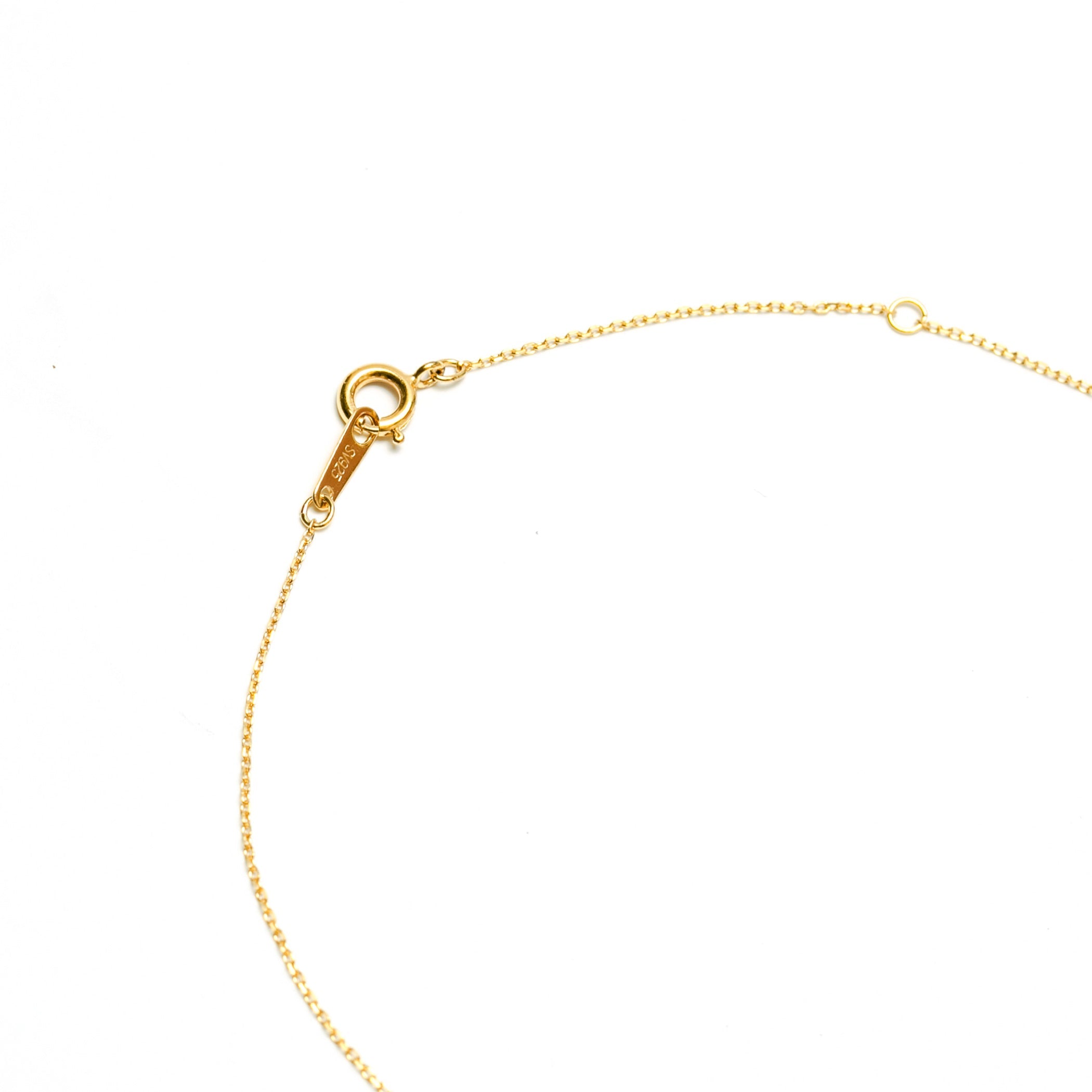 【WEB限定】シルバー イエローゴールドメッキ キュービックジルコニア しずく ネックレス