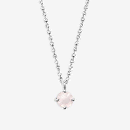 【予約商品】シルバー ローズクォーツ ネックレス