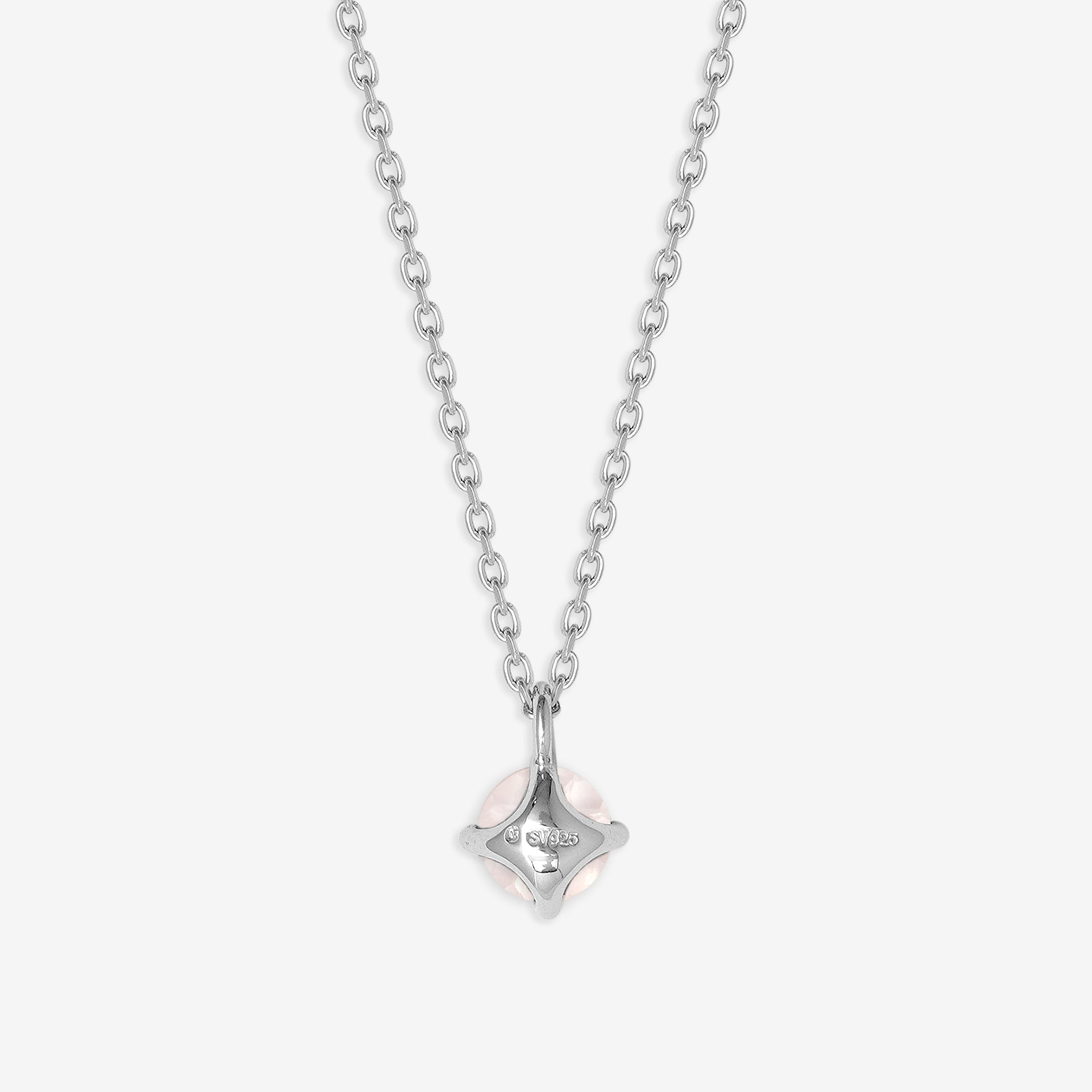 【予約商品】シルバー ローズクォーツ ネックレス