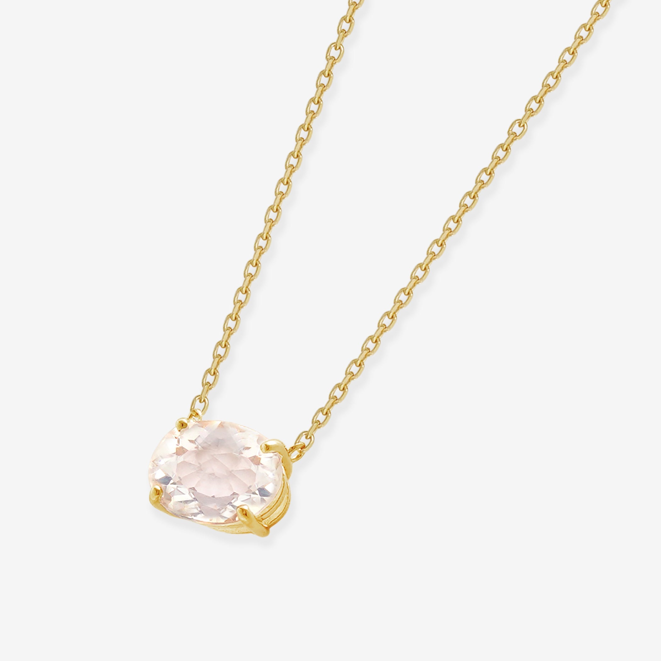 【予約商品】シルバー ローズクォーツ ネックレス