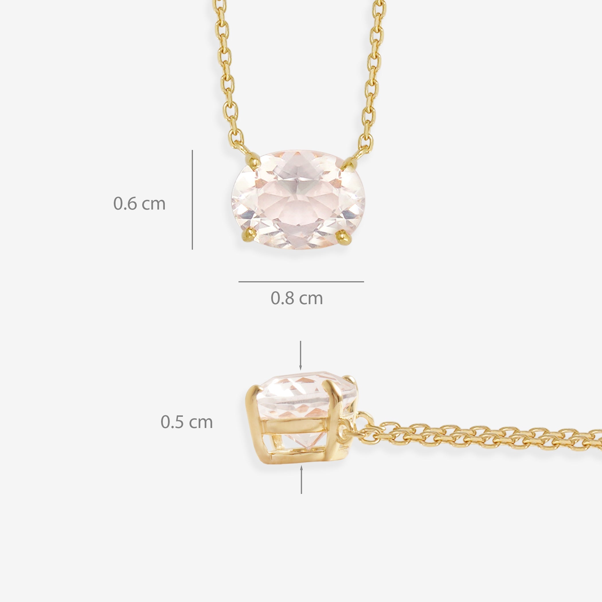 【予約商品】シルバー ローズクォーツ ネックレス