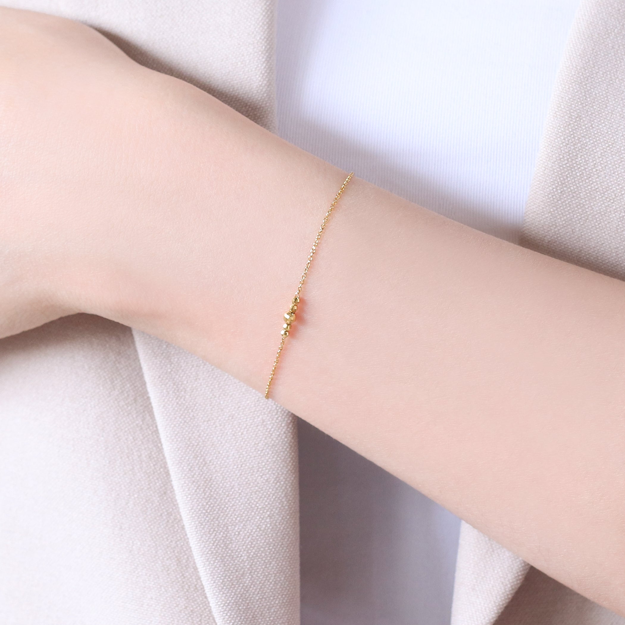 シルバー イエローゴールドメッキ ブレスレット – Milluflora | ミル