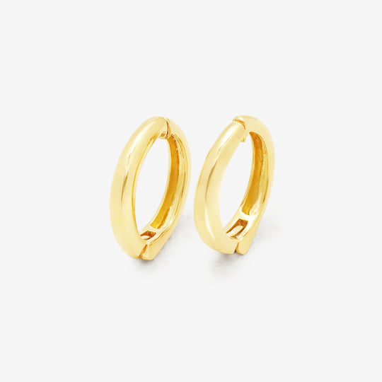 シルバー イエローゴールドメッキ イヤリング