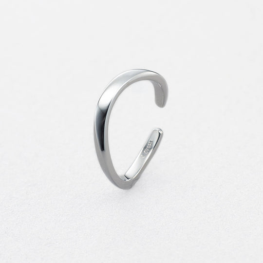 シルバー ロジウムメッキ イヤーカフ ※片耳用