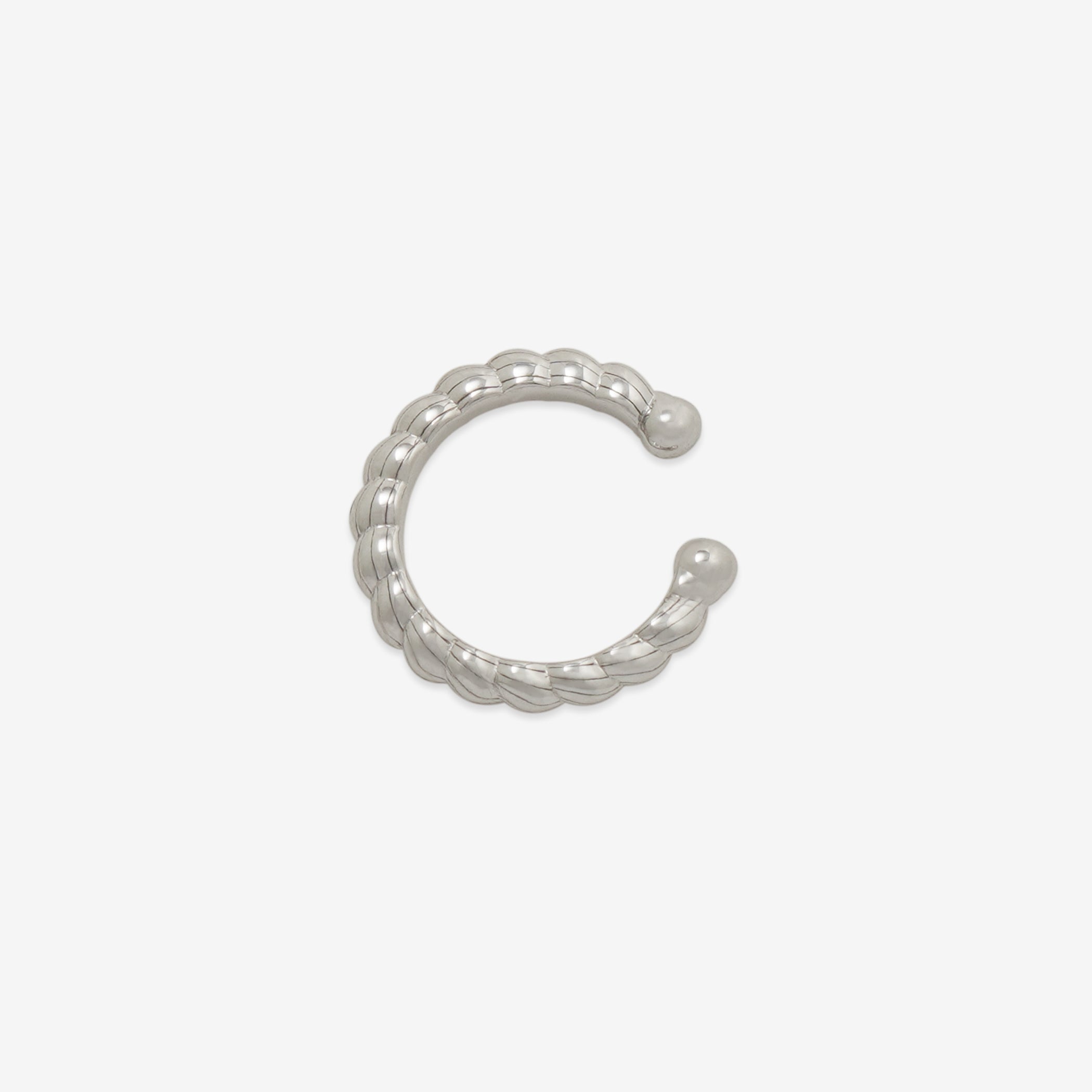 【WEB限定】シルバー ロジウムメッキ イヤーカフ ※片耳用